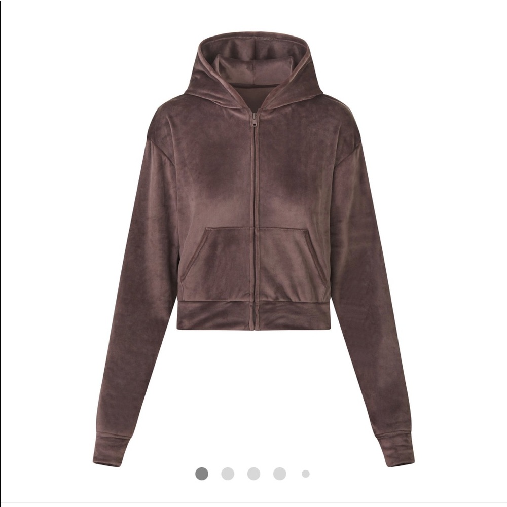 SKIMS velour hoodie